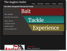 Tablet Screenshot of anglersoutlet.net